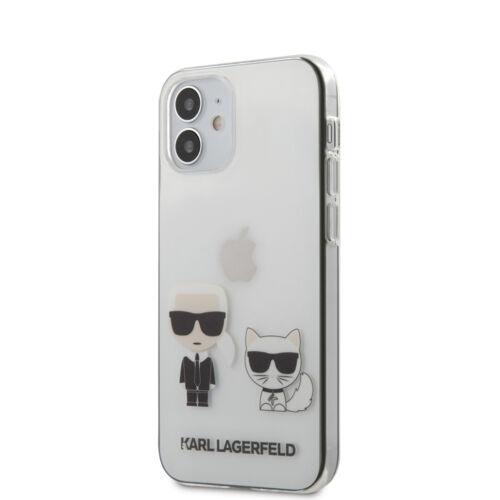 Apple iPhone 12 Mini Karl Lagerfeld Hátlapvédő Tok Átlátszó (KLHCP12SCKTR)