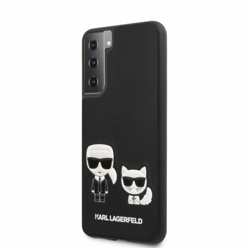 Samsung S21 Karl Lagerfeld Hátlapvédő tok fekete (KLHCS21SPCUSKCBK)