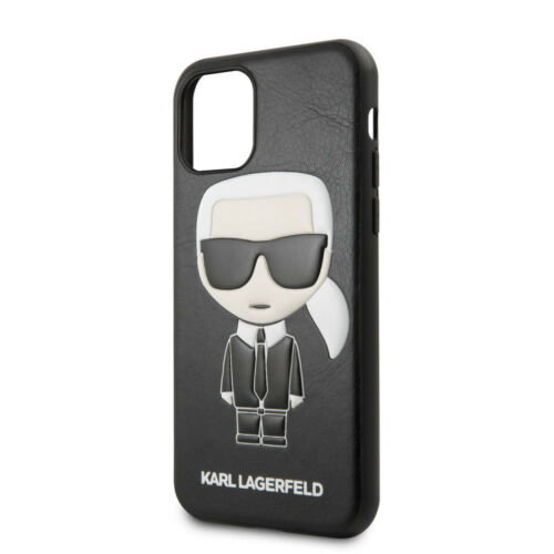 Apple iPhone 11 Pro Max Karl Lagerfeld Hátlapvédő Tok Fekete (KLHCN65IKPUBK)