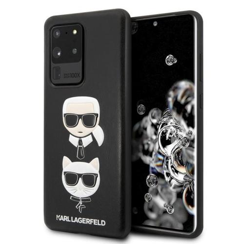 Samsung S20 Ultra Karl Lagerfeld Hátlapvédő tok fekete (KLHCS69KICKC)