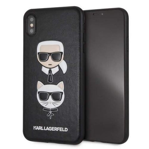 Apple iPhone XR Karl Lagerfeld Hátlapvédő Tok Fekete (KLHCI61KICKC)