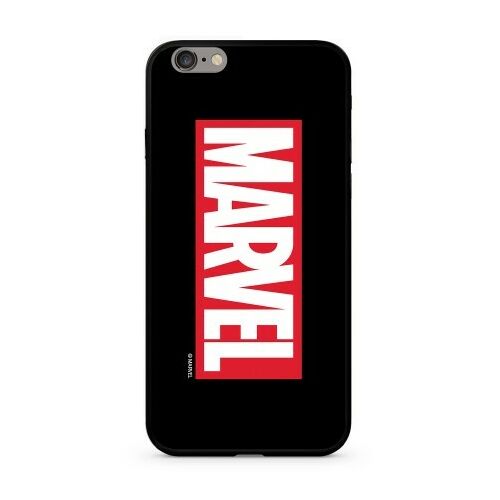 Apple iPhone 7 / 8 / SE 2020 Marvel 005 Mintás Szilikon Tok Üveg Hátlappal Fekete