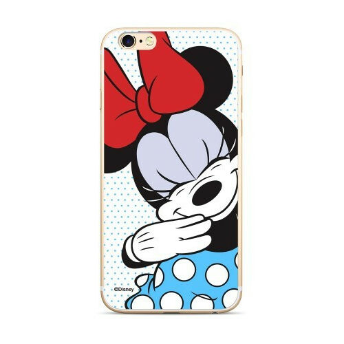 Apple iPhone 6 / 6S Disney Minnie Mintás Szilikon Tok Fehér