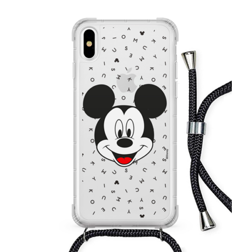 Apple iPhone XR Disney Mickey Mouse 020 Mintás Nyakba Akasztható Ütésálló Szilikon Tok Átlátszó