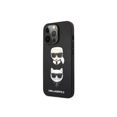 Apple iPhone 13 Pro Max Karl Lagerfeld Hátlapvédő Tok Fekete (KLHCP13XSAKICKCBK)