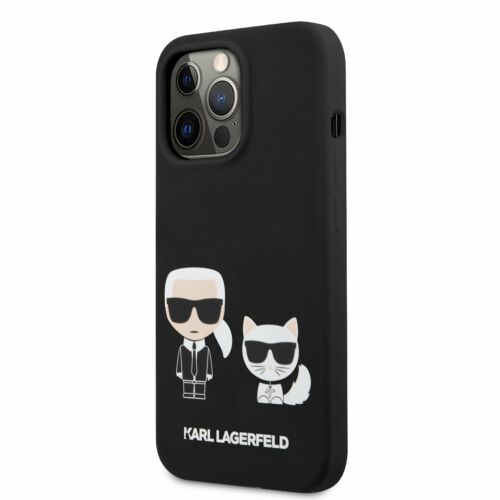 Apple iPhone 13 Pro Max Karl Lagerfeld Hátlapvédő Tok Fekete (KLHCP13XSSKCK)