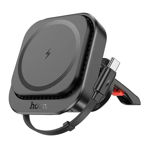 Hoco HW23 MagSafe vezeték nélküli töltő és autós telefontartó 15w