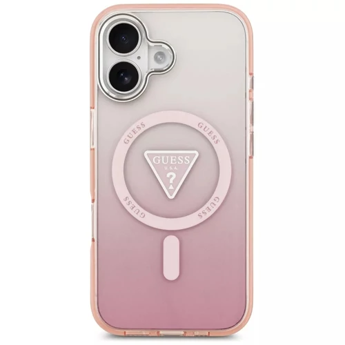 Guess IML Gradient Triangle Logo MagSafe iPhone 17 tok (pink)