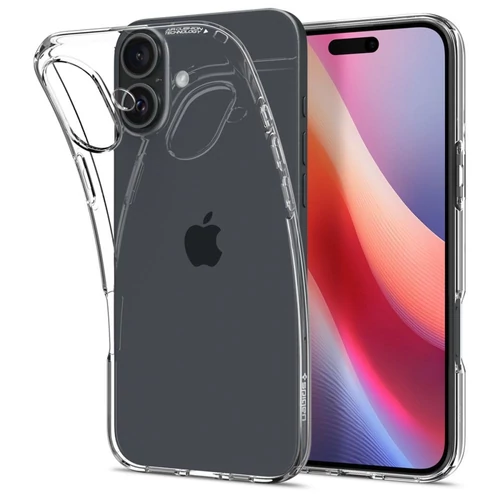 Spigen Liquid Crystal szilikon tok iPhone 16 átlátszó