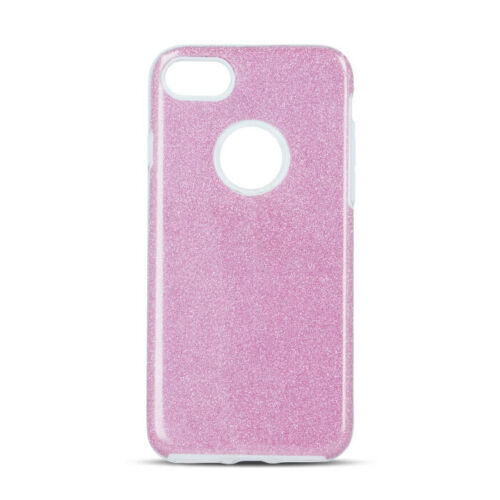 Apple iPhone 12 / 12 Pro Shining Glitter 3in1 Rózsaszín Színű Szilikon Tok