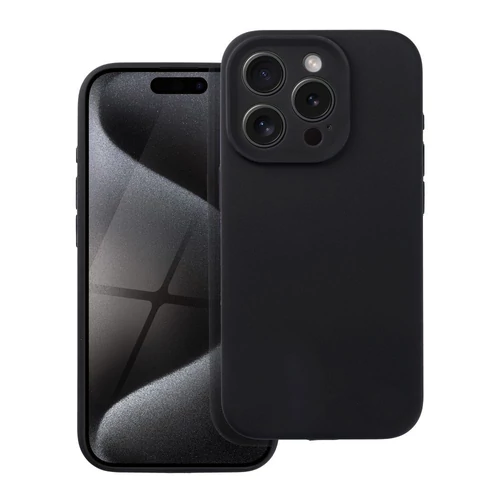 Silicone tok iPhone 16 Pro Max (fekete)