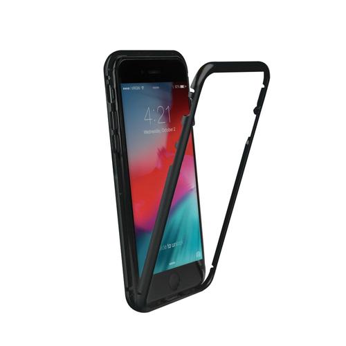 Apple iPhone 12 / 12 Pro Magnetic 180°-os átlátszó tok fekete Kerettel