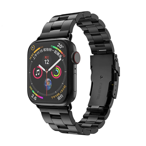 Techsuit Apple Watch fém szíj erős csattal W036 fekete