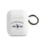 U.S.Polo Assn. Silicone Horses Flag AirPods 2 / 1 szilikon tok fehér USACA2SFGH